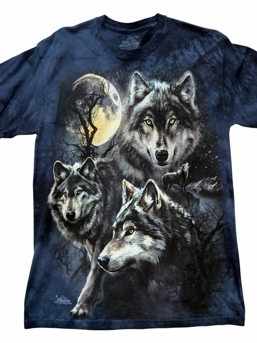 The Mountain Wolf Tie‎ Dye Tee Y2K Grunge Streetwear M
